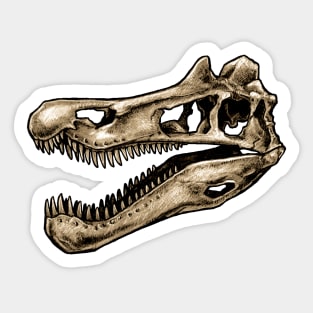 Dinosaur Skull Baryonyx Sticker Sticker